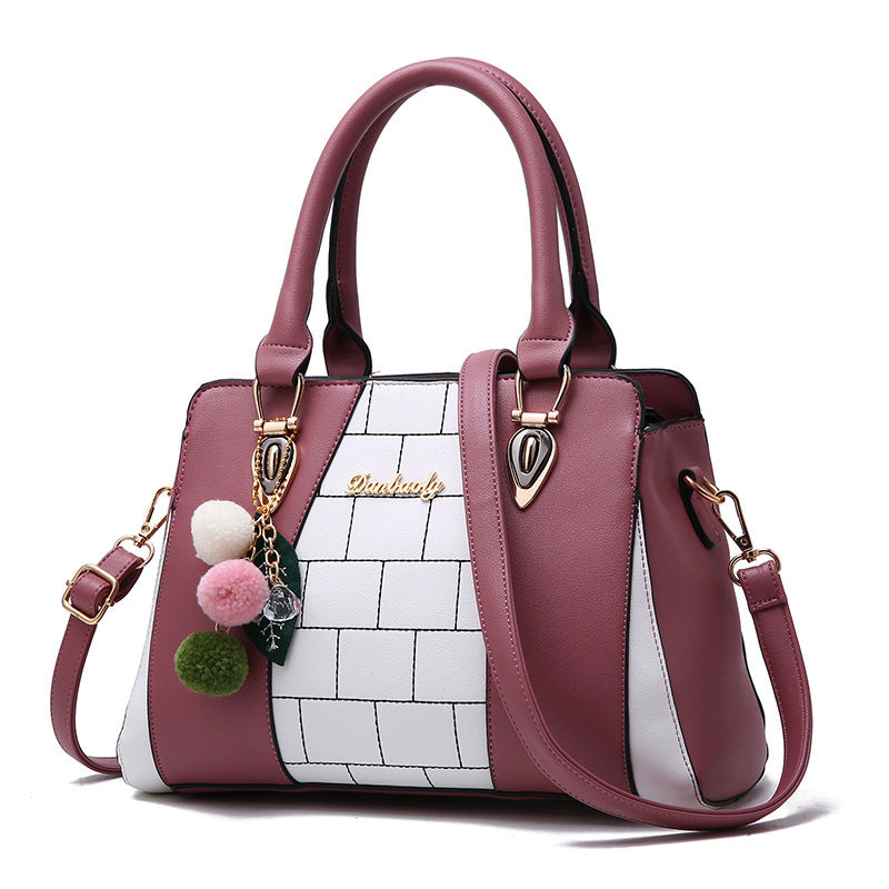 Contrasting colour handbags