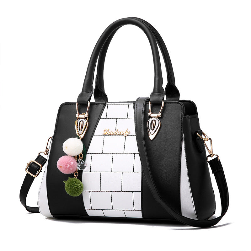 Contrasting colour handbags
