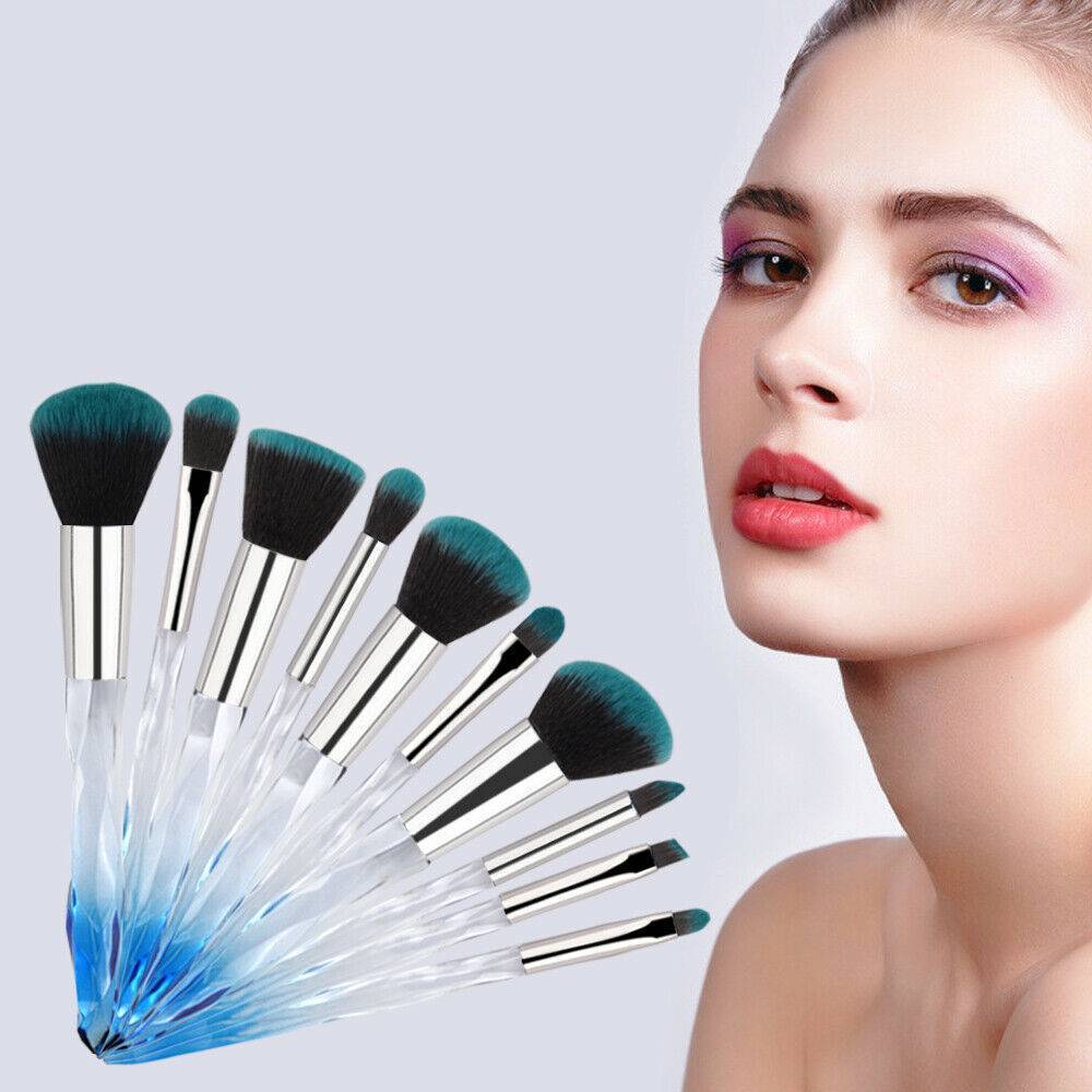 Crystal Blue Professional Makeup Brush
