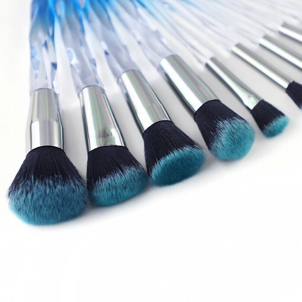 Crystal Blue Professional Makeup Brush