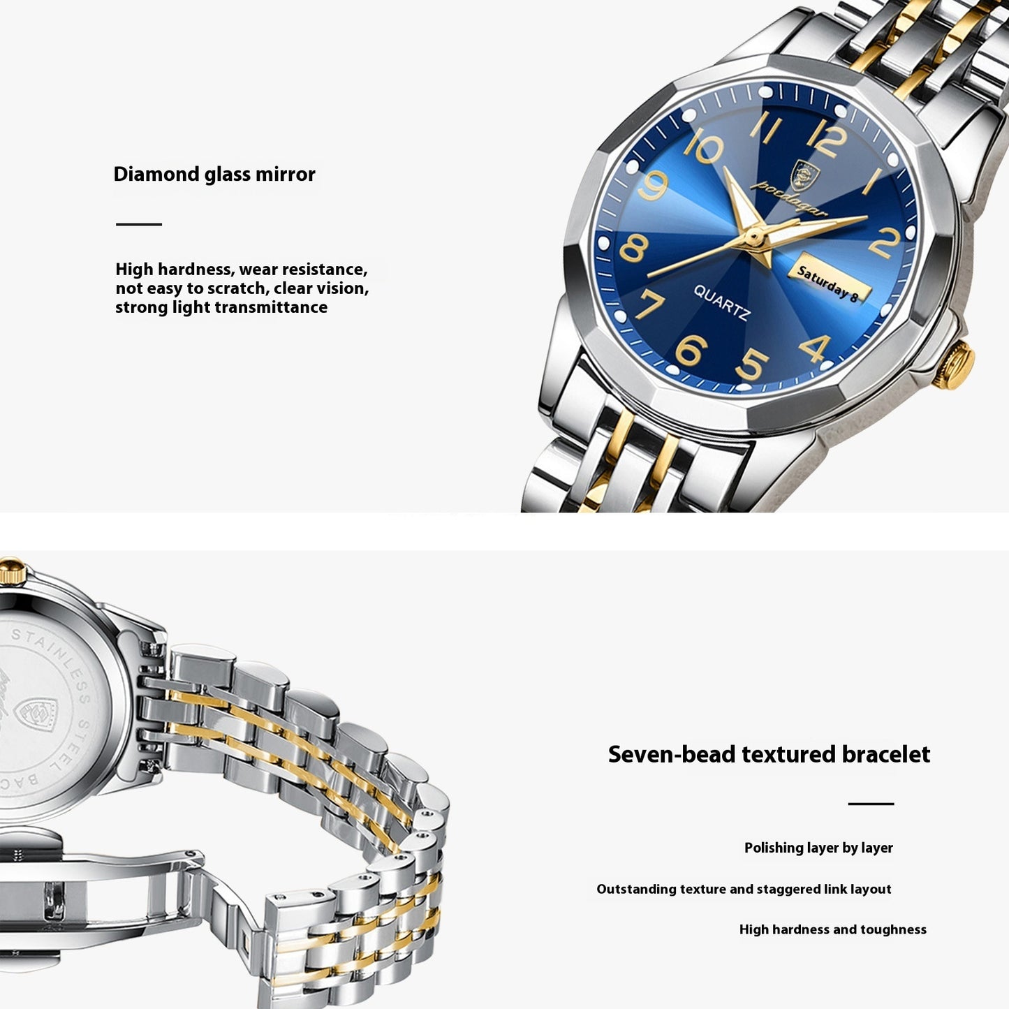 Women's Double Calendar Watch