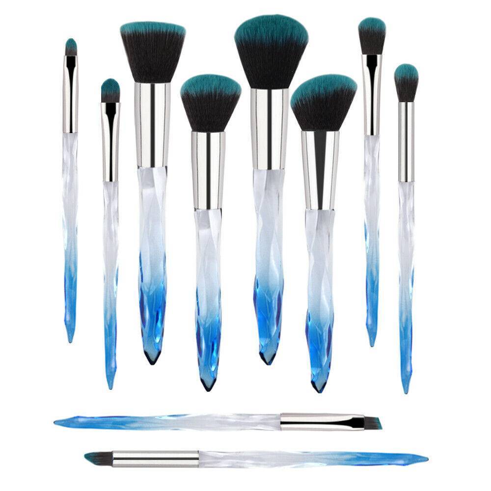 Crystal Blue Professional Makeup Brush
