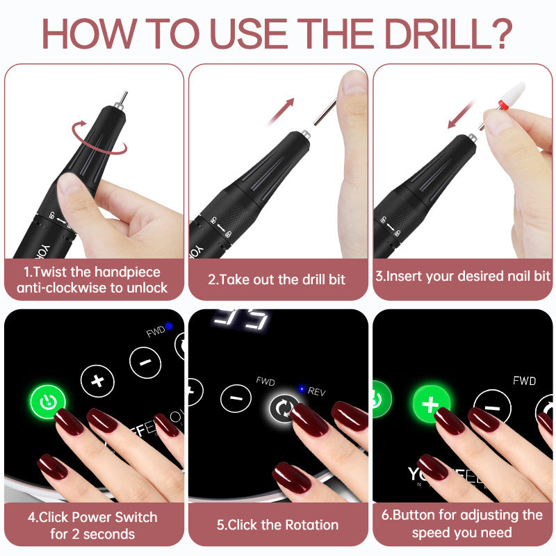 Electric Nail Drill Machine For Acrylic