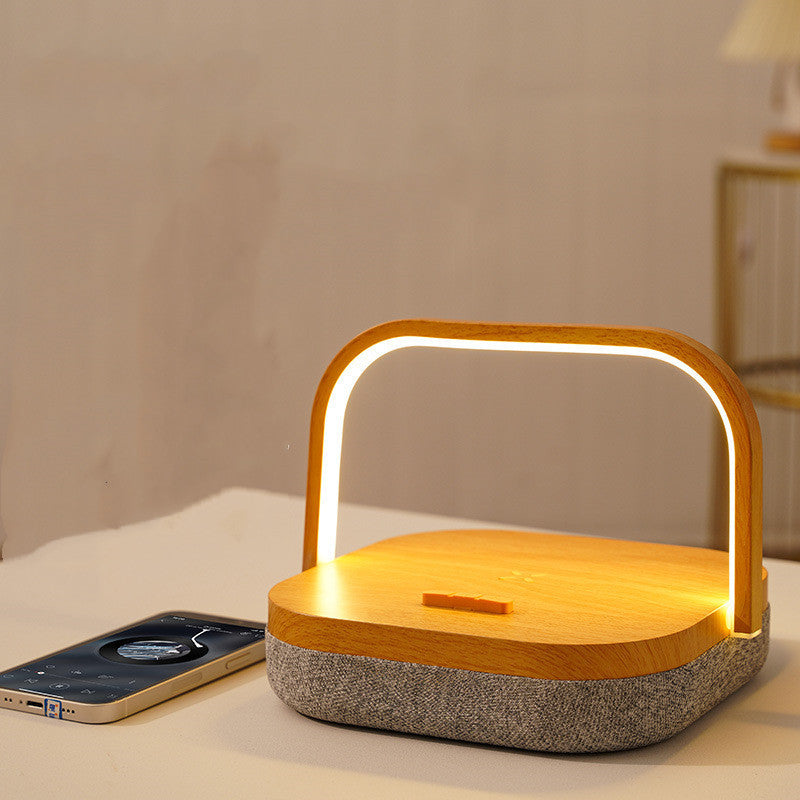 Desk Lamp With Wireless Charging and Speaker