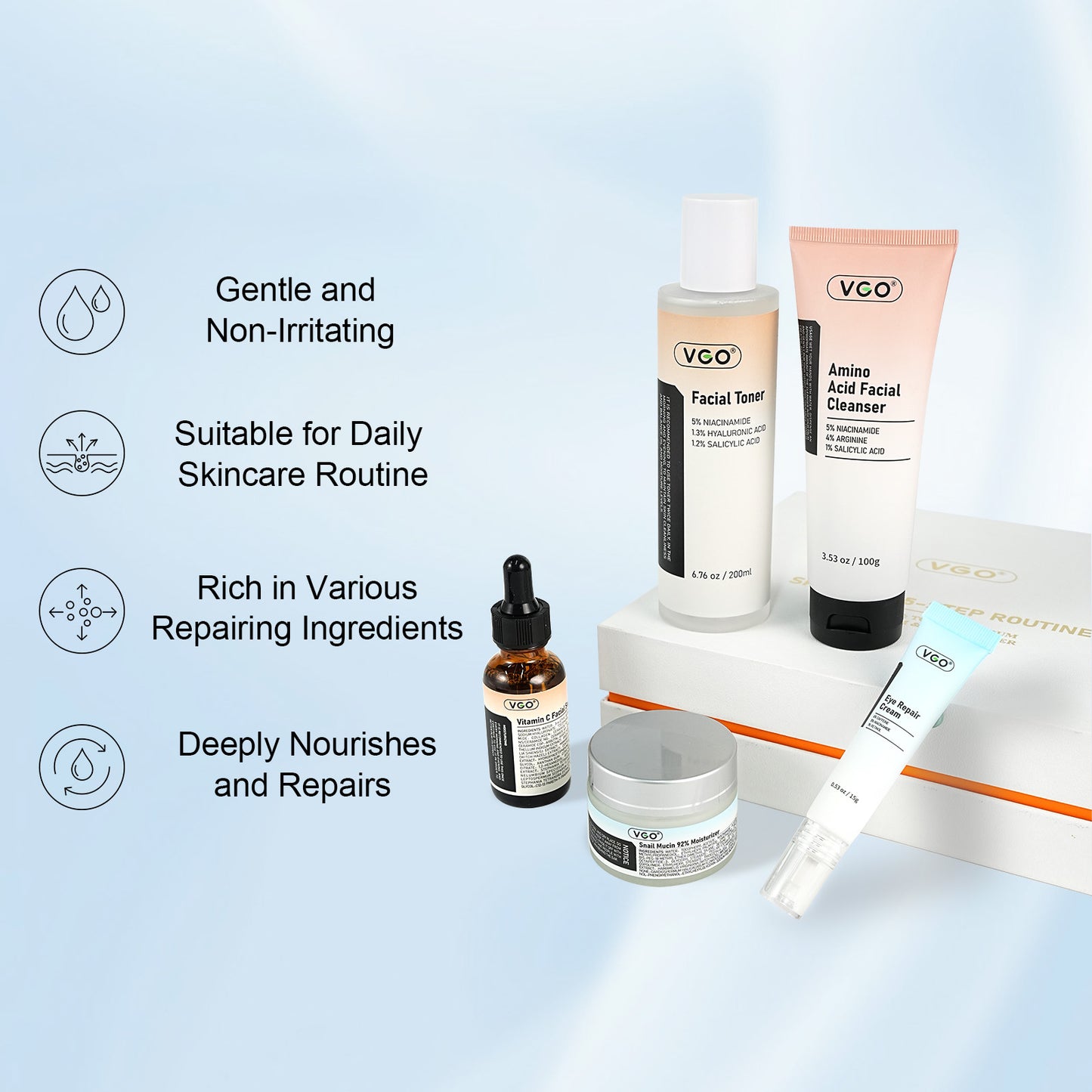 VGO SKINCARE 5-STEP ROUTINE CLEANSER