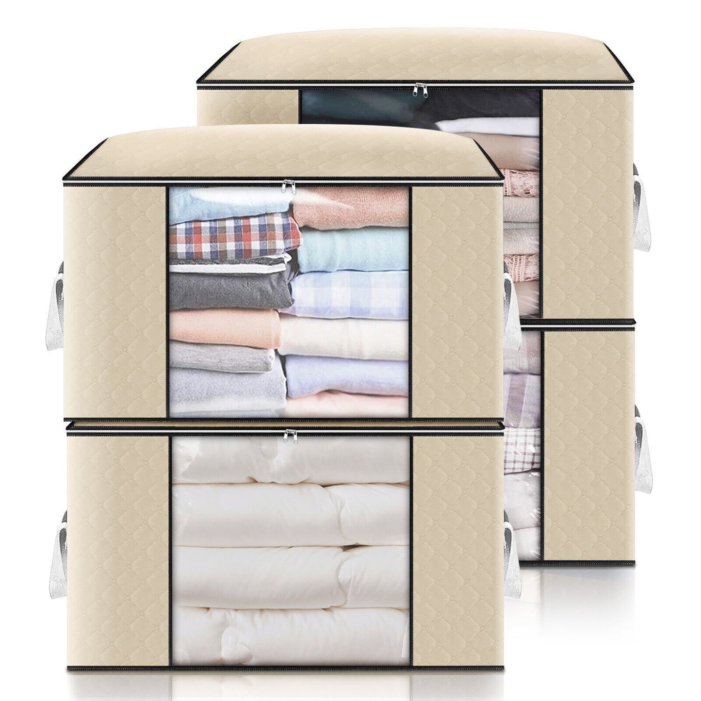 4PCS Clothes Organiser With Zip