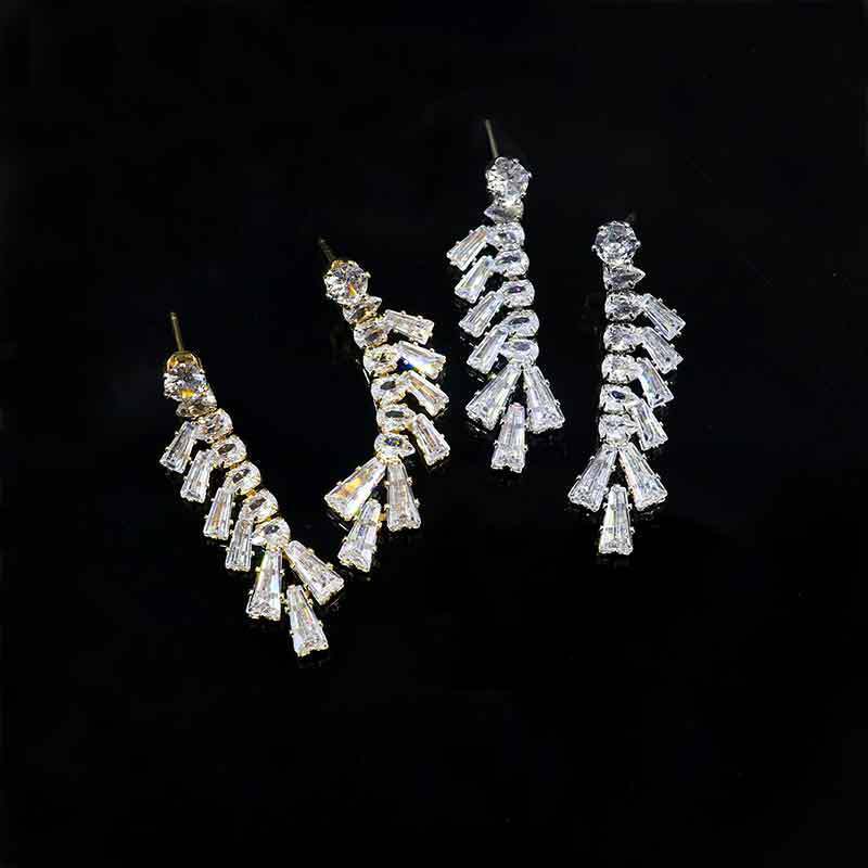 Zircon Necklace Earring Set