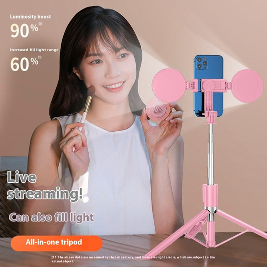 Multi-functional Double light Selfie Stick Tripod